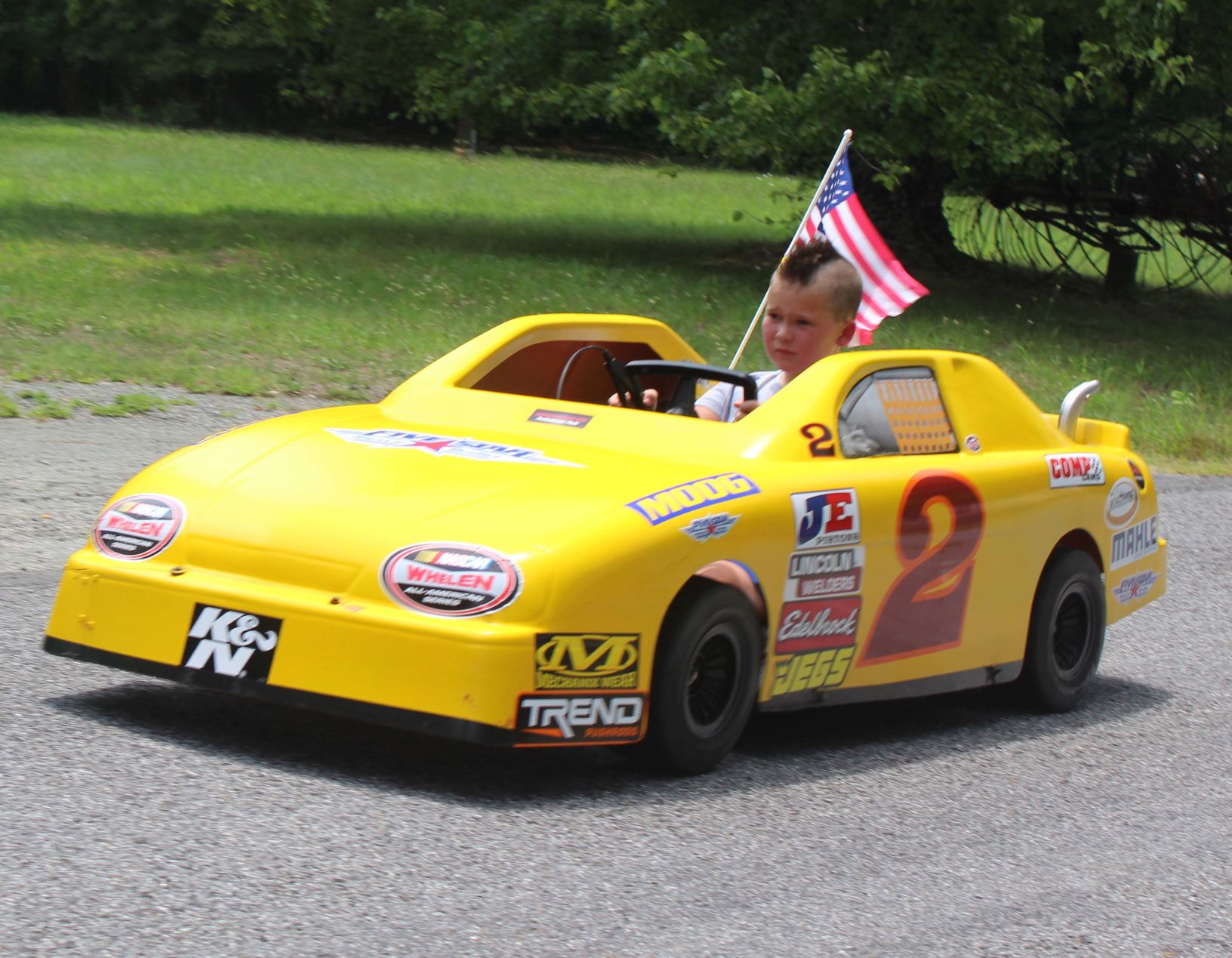 Young race car driver